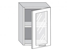 1.50.3 Шкаф настенный (h=720) на 500мм с 1-ой стекл. дверцей в Уйском - ujskoe.magazinmebel.ru | фото
