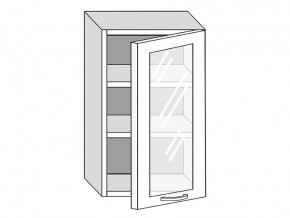 19.50.3 Шкаф настенный (h=913) на 500мм с 1-ой стекл. дверцей в Уйском - ujskoe.magazinmebel.ru | фото