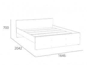 Кровать 1600 НМ 011.53 Симпл Белый Фасадный в Уйском - ujskoe.magazinmebel.ru | фото - изображение 4