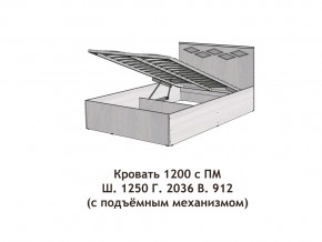 Кровать с подъёмный механизмом Диана 1200 в Уйском - ujskoe.magazinmebel.ru | фото - изображение 2