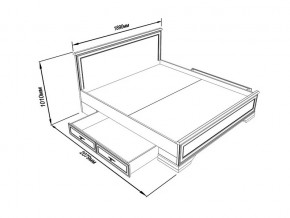 Кровать S320-LOZ/180 с выкатными тумбами Кентаки каштан в Уйском - ujskoe.magazinmebel.ru | фото - изображение 2