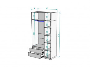 Шкаф Malta light H298 с антресолью HA3 Белый в Уйском - ujskoe.magazinmebel.ru | фото - изображение 2