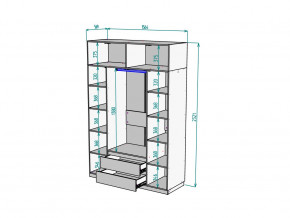 Шкаф Malta light H302 с антресолью HA4 Белый в Уйском - ujskoe.magazinmebel.ru | фото - изображение 2