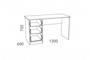 Стол письменный Фанк НМ 011.47-01 М2 в Уйском - ujskoe.magazinmebel.ru | фото - изображение 3